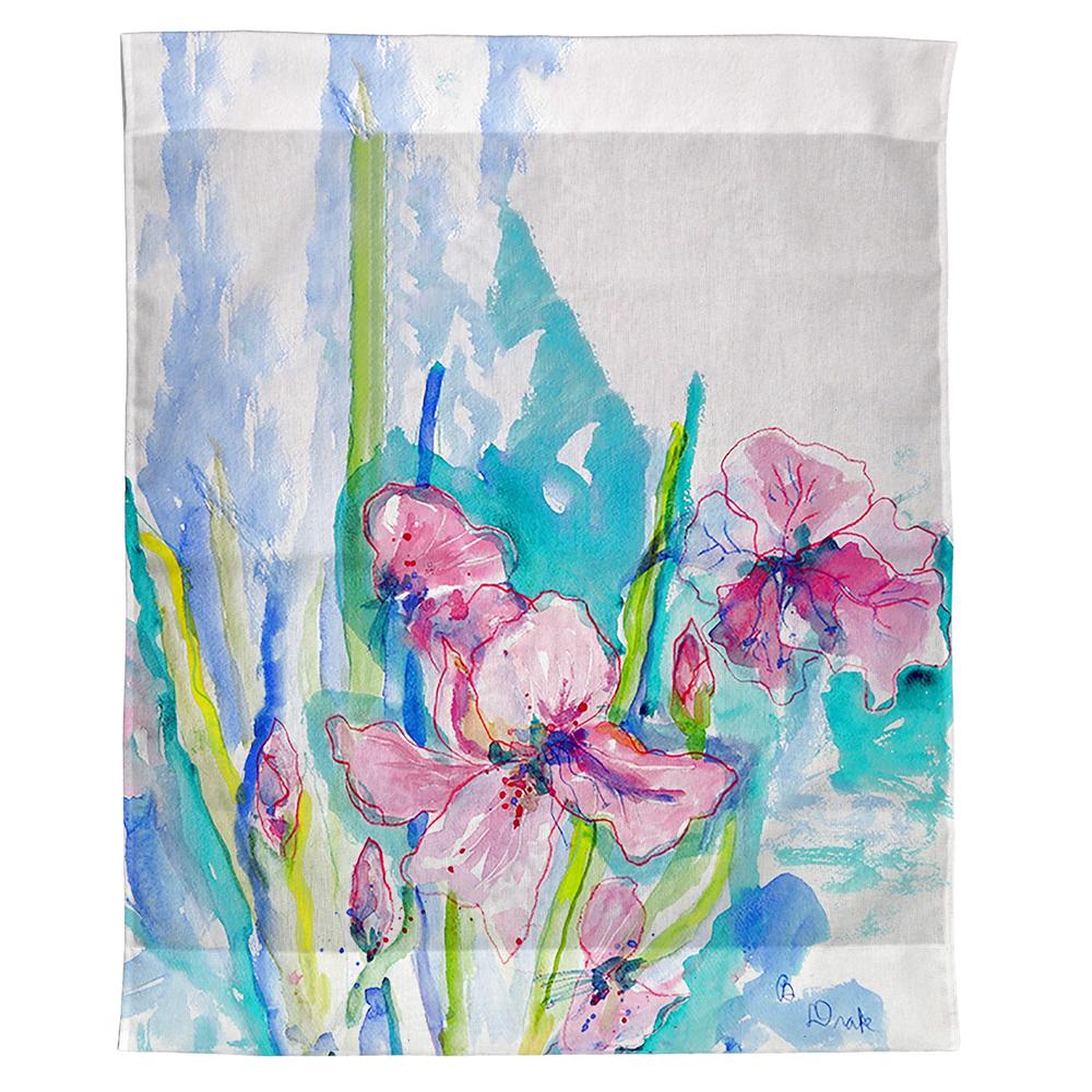 Pink Iris Wall Hanging 24x30