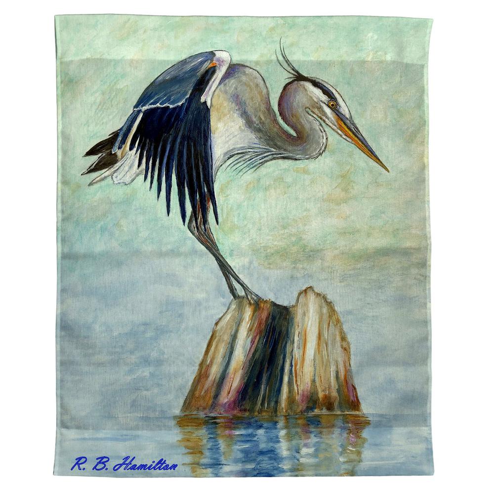 Balancing Heron Wall Hanging 24x30