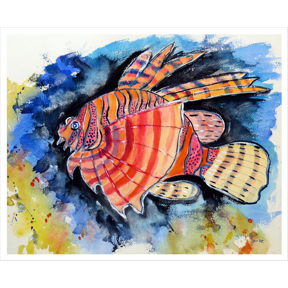 Betsy's Lion Fish Outdoor Wall Hanging 24x30