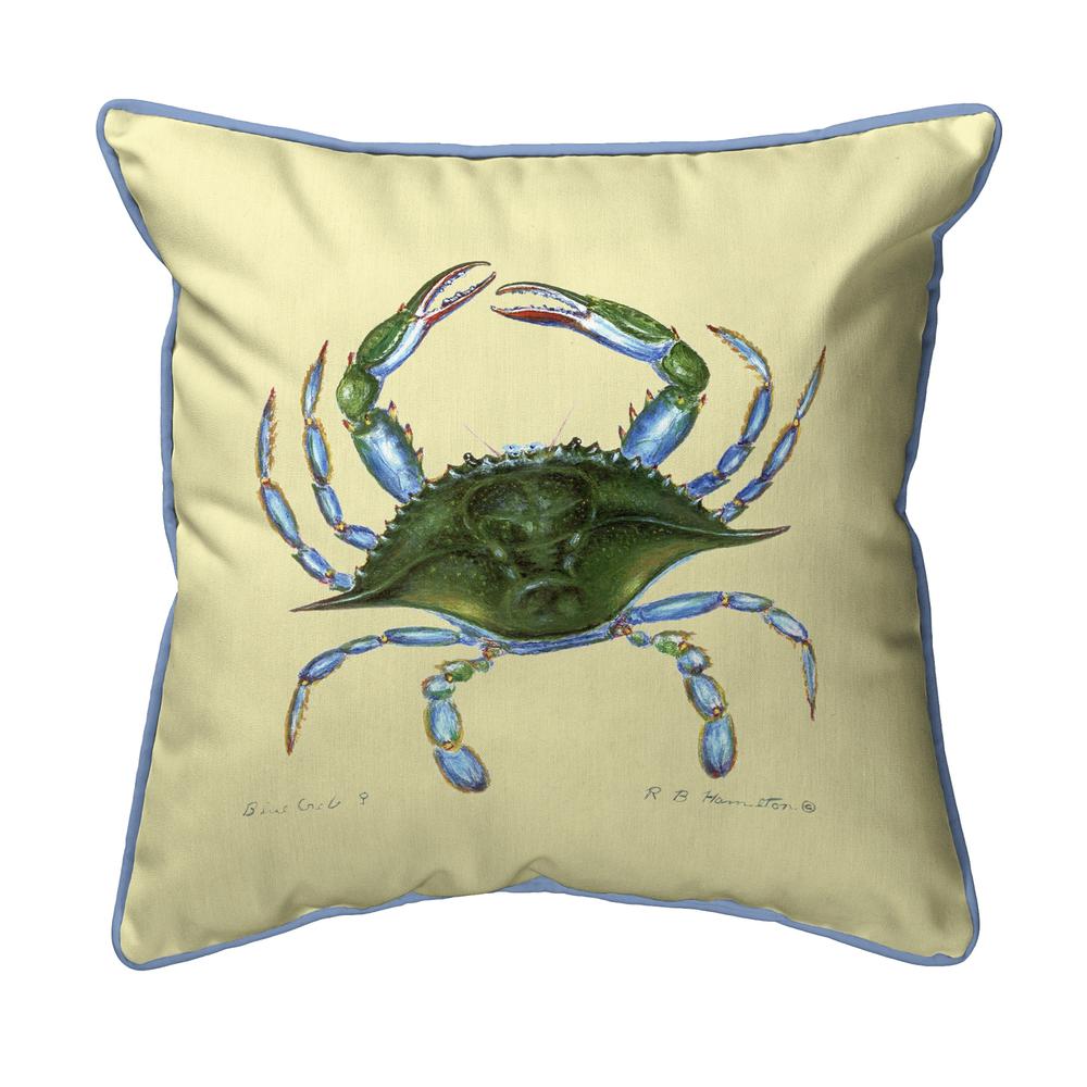 Blue Crab - Female Extra Large Zippered Pillow 22x22