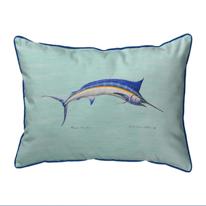 Blue Marlin - Teal Extra Large Zippered Pillow 20x24