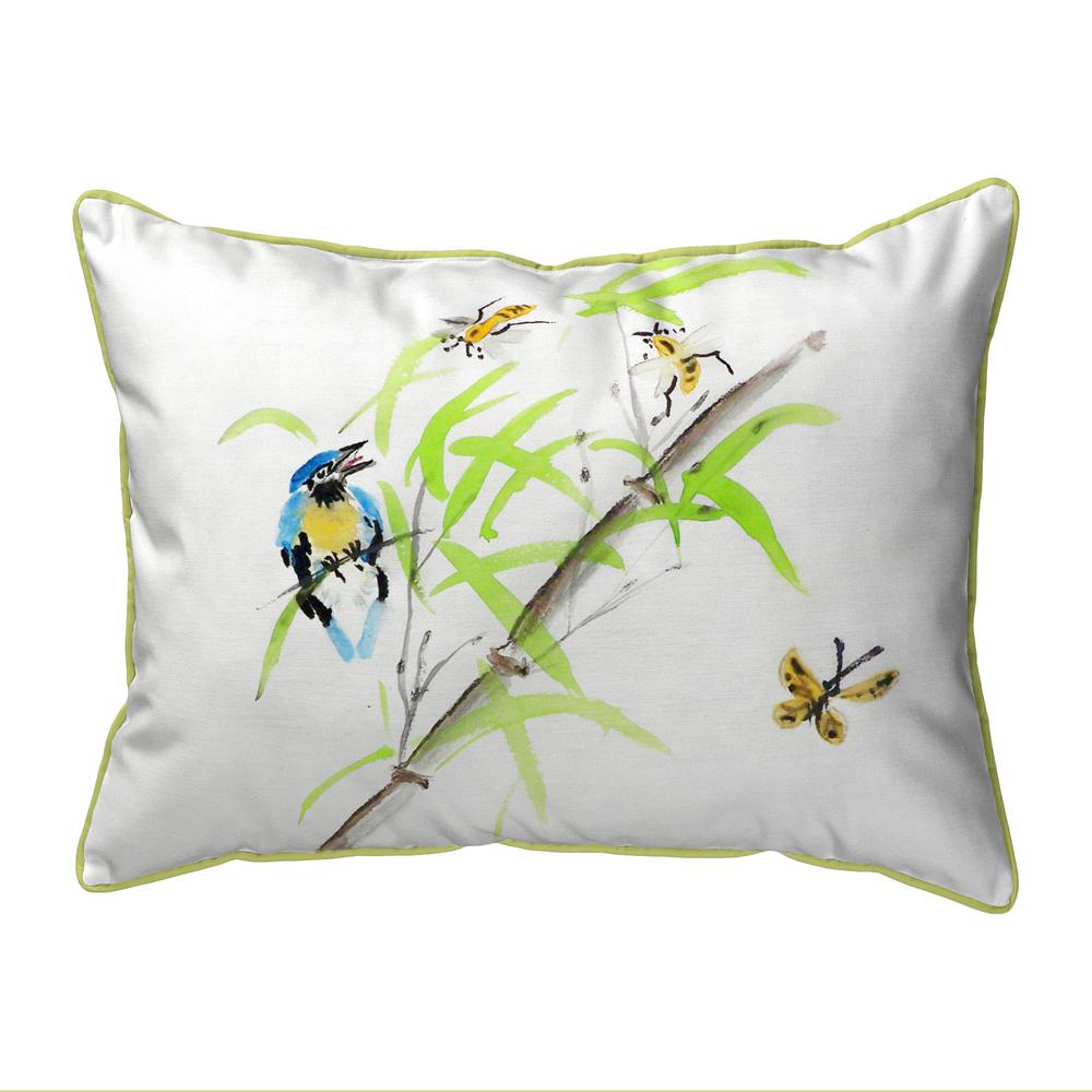 Birds & Bees II Extra Large Zippered Pillow 20x24