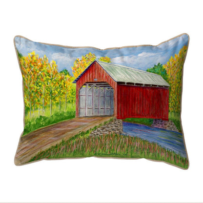 Dick's Covered Bridge Extra Large Zippered Pillow 20x24