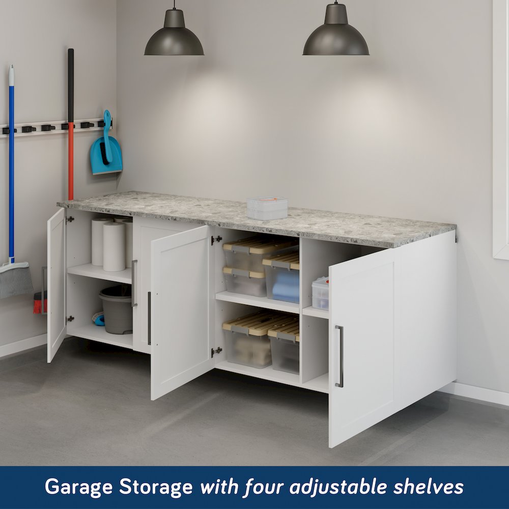 Garage Core 2 Base Cabinet Doors, White Finish