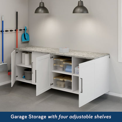 Garage Core 2 Base Cabinet Doors, White Finish