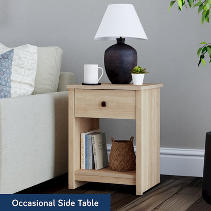 River Ranch Nightstand W/Drawer, Harvest Walnut Finish