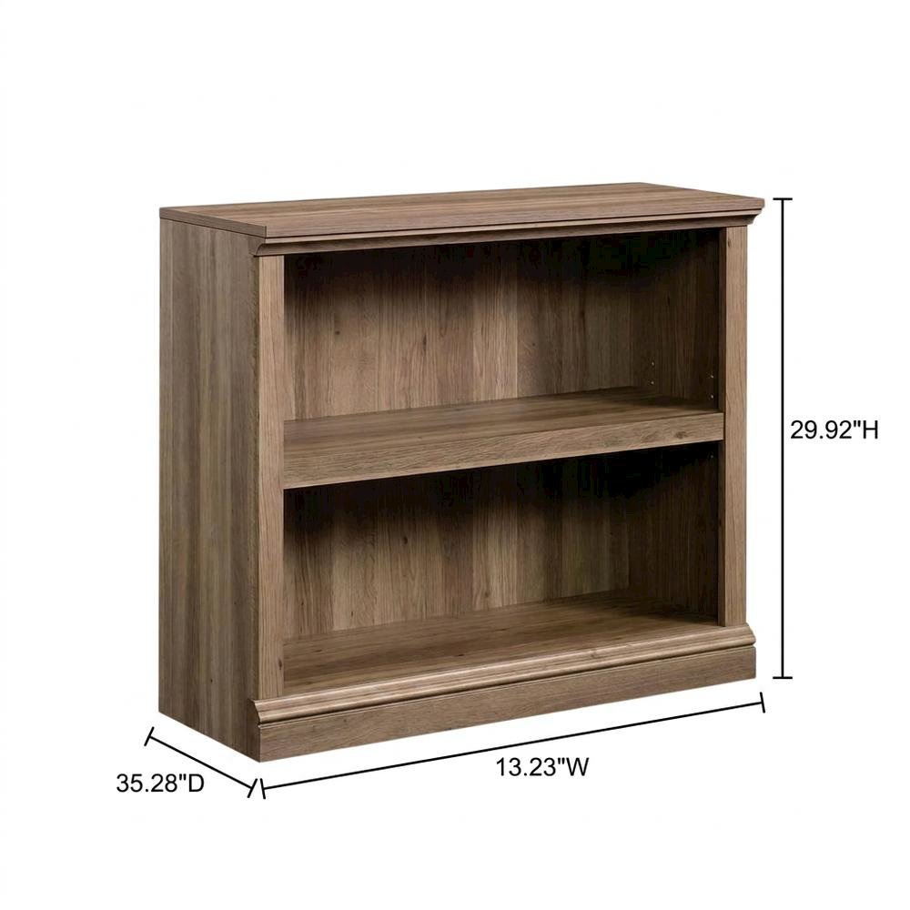 Salt Oak Storage Bookcase with Versatile Shelving and Open Design