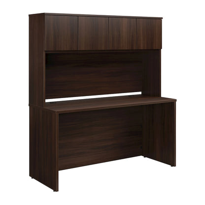 Affirm 60" Desk & 60" Hutch, Noble Elm Finish