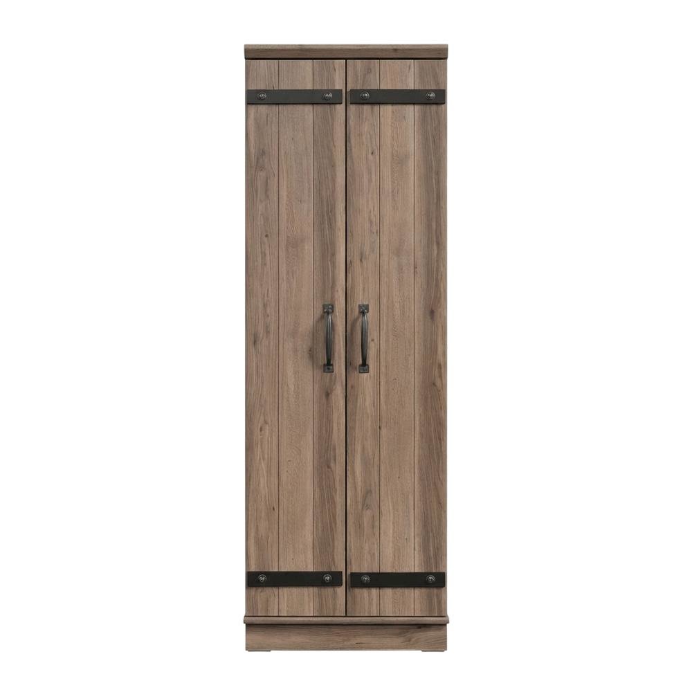 Storage Cabinet With Salt Oak Finish And Spacious Interior For Home Or Office