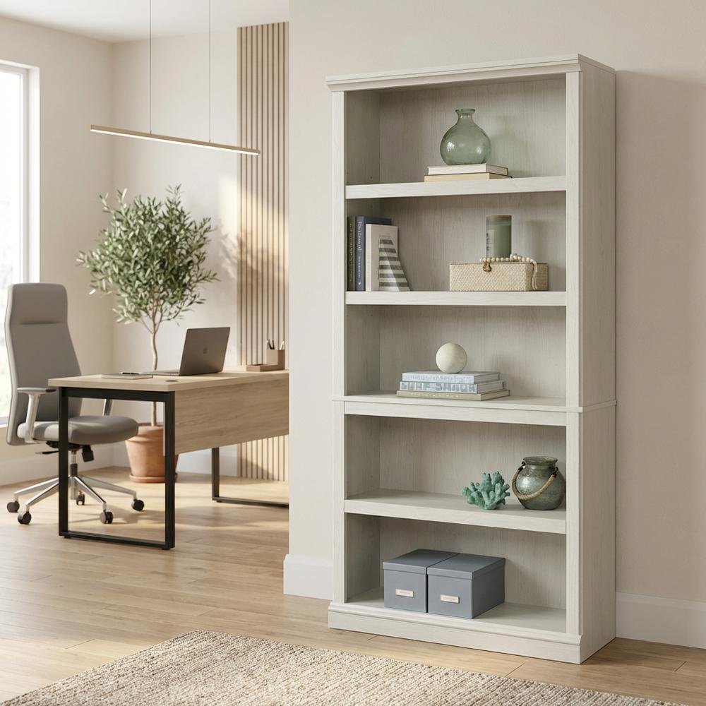 Miscellaneous Storage Bookcase, Glacier Oak finish