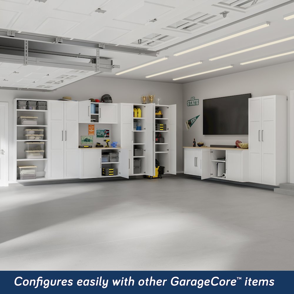 GarageCore Base Cabinet MDF Top, Brown Finish