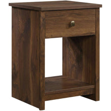 Nightstand with Rich Walnut Finish and Transitional Style