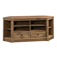 Wood Entertainment Credenza with Vintage Oak Finish for TVs up to 60 inches
