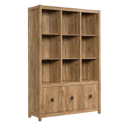 Wooden Bookcase in Sindoori Mango Finish with Modern Farmhouse Style