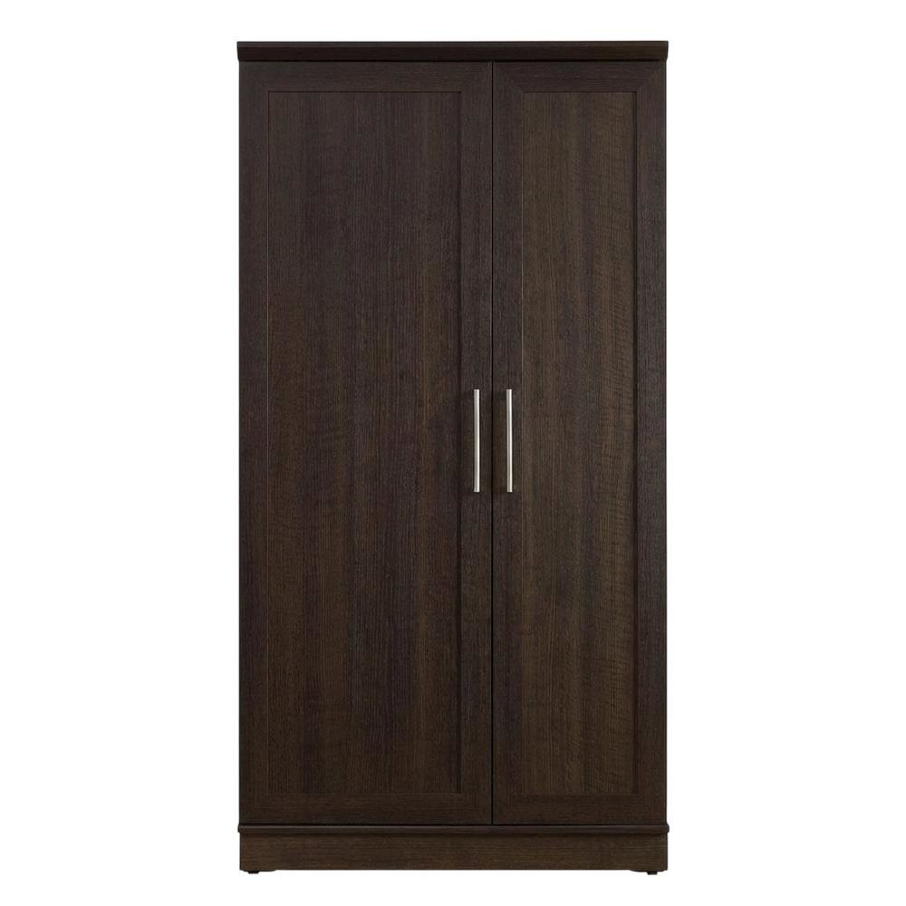 Contemporary Storage Cabinet In Dakota Oak Finish With Spacious Design