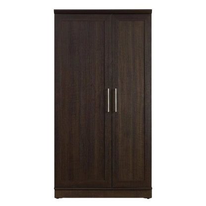 Contemporary Storage Cabinet In Dakota Oak Finish With Spacious Design