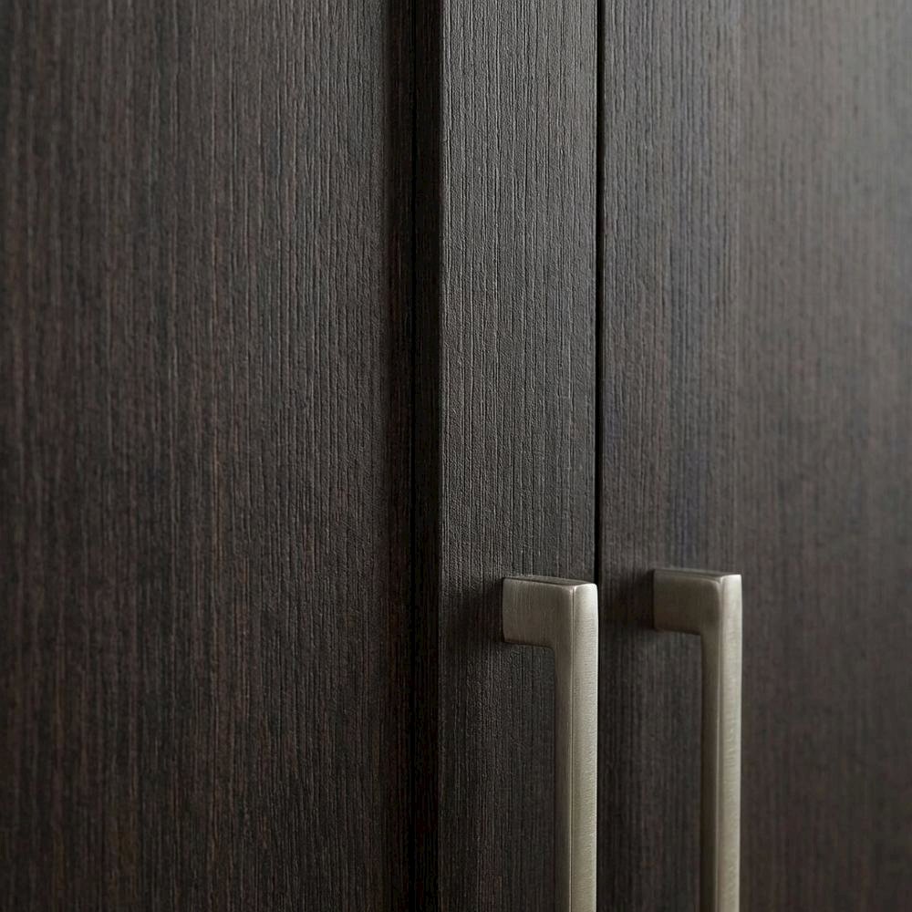 Contemporary Storage Cabinet In Dakota Oak Finish With Spacious Design