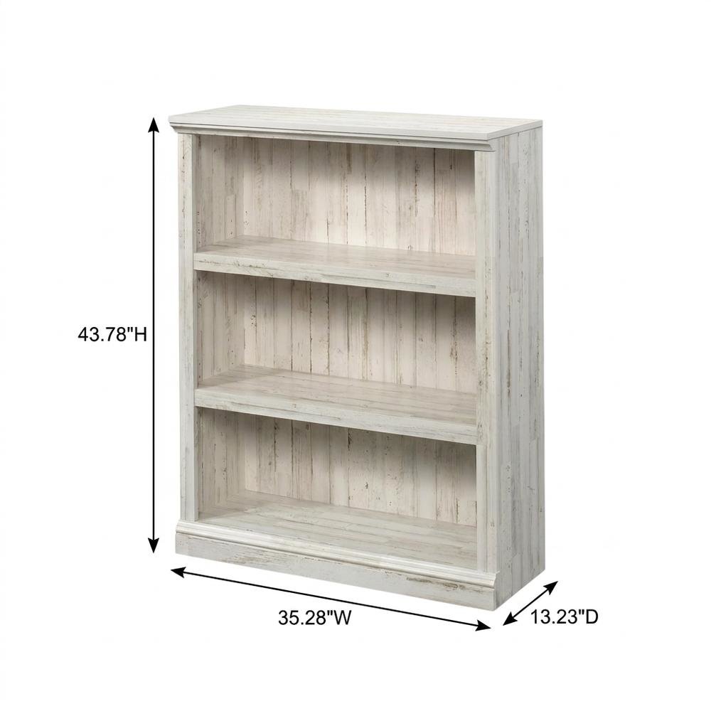 White storage bookcase with versatile design for organization