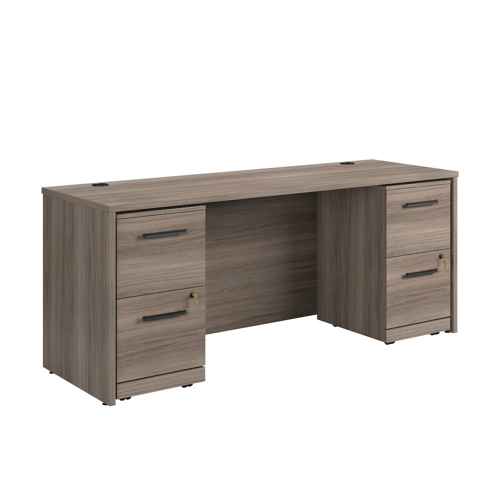 Affirm 76x24 Shell 2 Drawer Mobile Pedestal Ste, Hudson Elm Finish