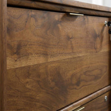 Grand Walnut Office File Cabinet with Modern Storage Design