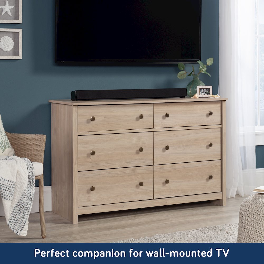 River Ranch 6-Drawer Bedroom Dresser, Harvest Walnut Finish
