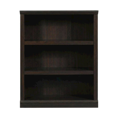 Jamocha Wood Finish Storage Bookcase with Versatile Shelving Design