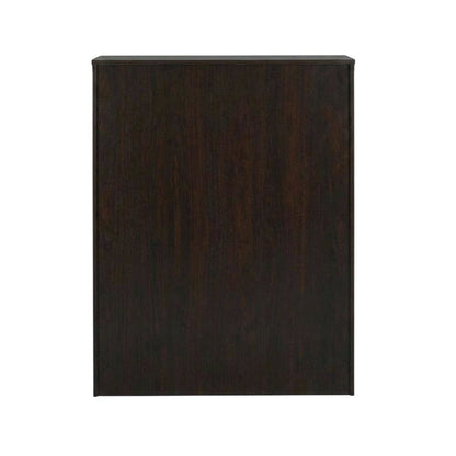 Jamocha Wood Finish Storage Bookcase with Versatile Shelving Design