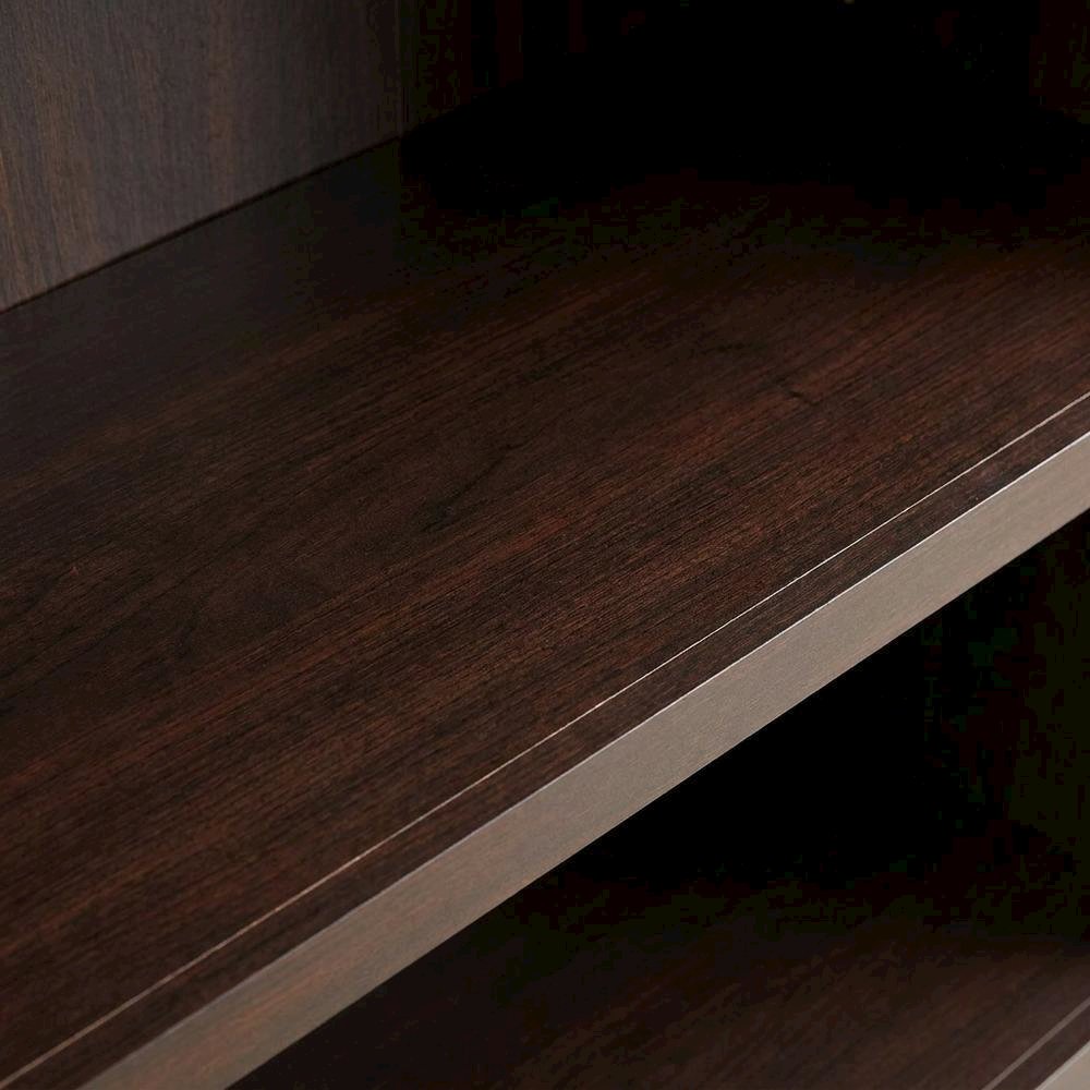 Jamocha Wood Finish Storage Bookcase with Versatile Shelving Design