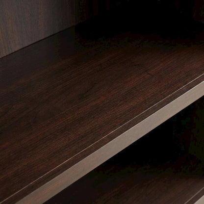 Jamocha Wood Finish Storage Bookcase with Versatile Shelving Design