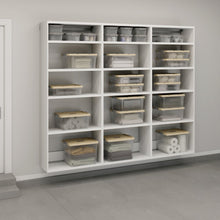 GarageCore 3 Shallow Cabinets, White Finish