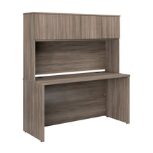 Affirm 60" Desk & 60" Hutch, Hudson Elm Finish