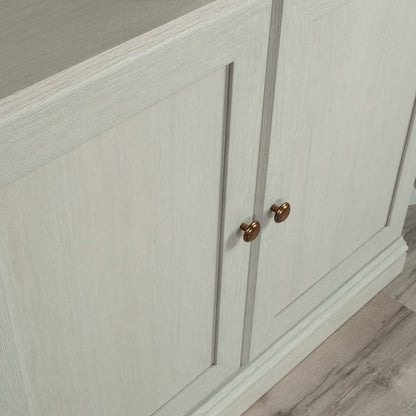 5-Shelf/Book Shelf 2-Door Bookcase, Glacier Oak Finish