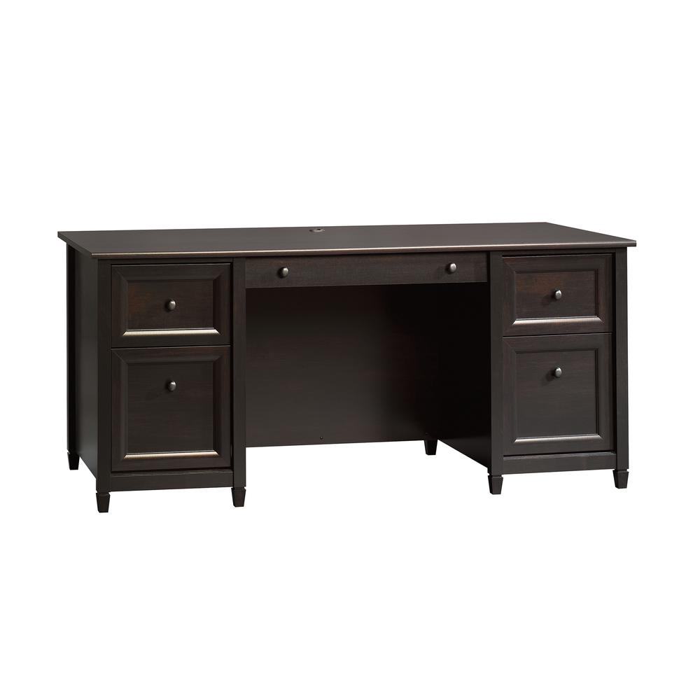 Edge Water Executive Desk, Estate Black finish