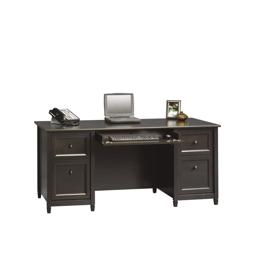 Edge Water Executive Desk, Estate Black finish