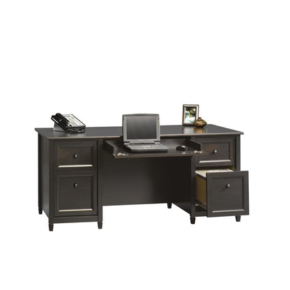 Edge Water Executive Desk, Estate Black finish