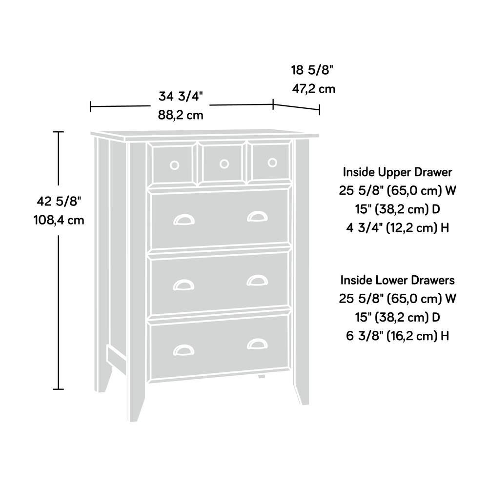 Shoal Creek Chest, Soft White finish