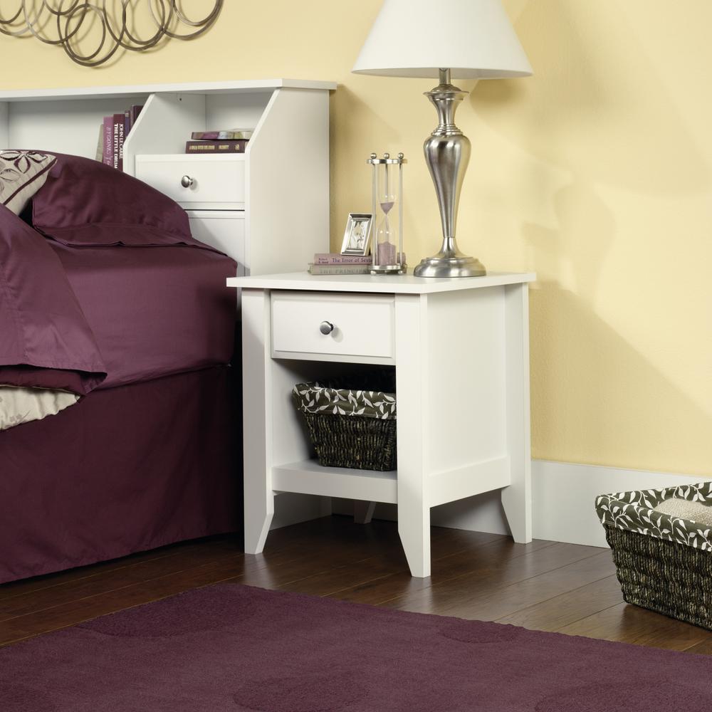 Shoal Creek Night Stand, Soft White finish