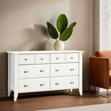 White Bedroom Dresser with Spacious Drawers for Storage and Organization