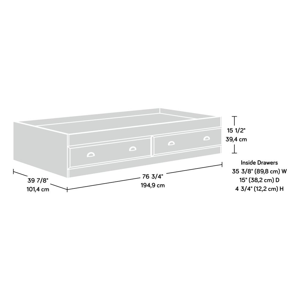 Shoal Creek Platform Bed, Soft White finish