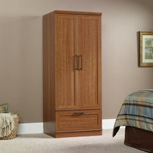 HomePlus Storage Armoire, Sienna Oak finish