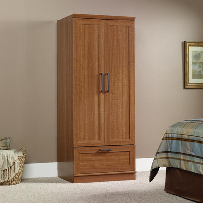 HomePlus Storage Armoire, Sienna Oak finish