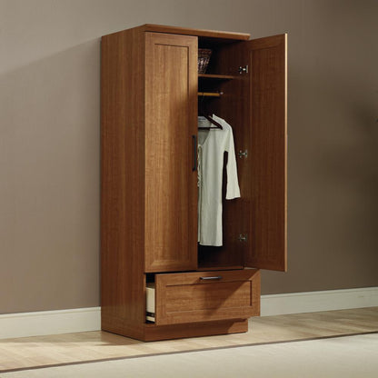 HomePlus Storage Armoire, Sienna Oak finish
