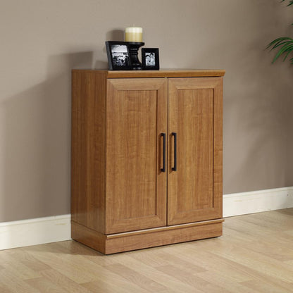 HomePlus Storage Cabinet, Sienna Oak finish