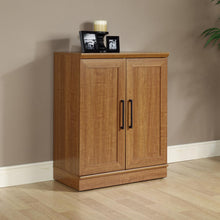 HomePlus Storage Cabinet, Sienna Oak finish