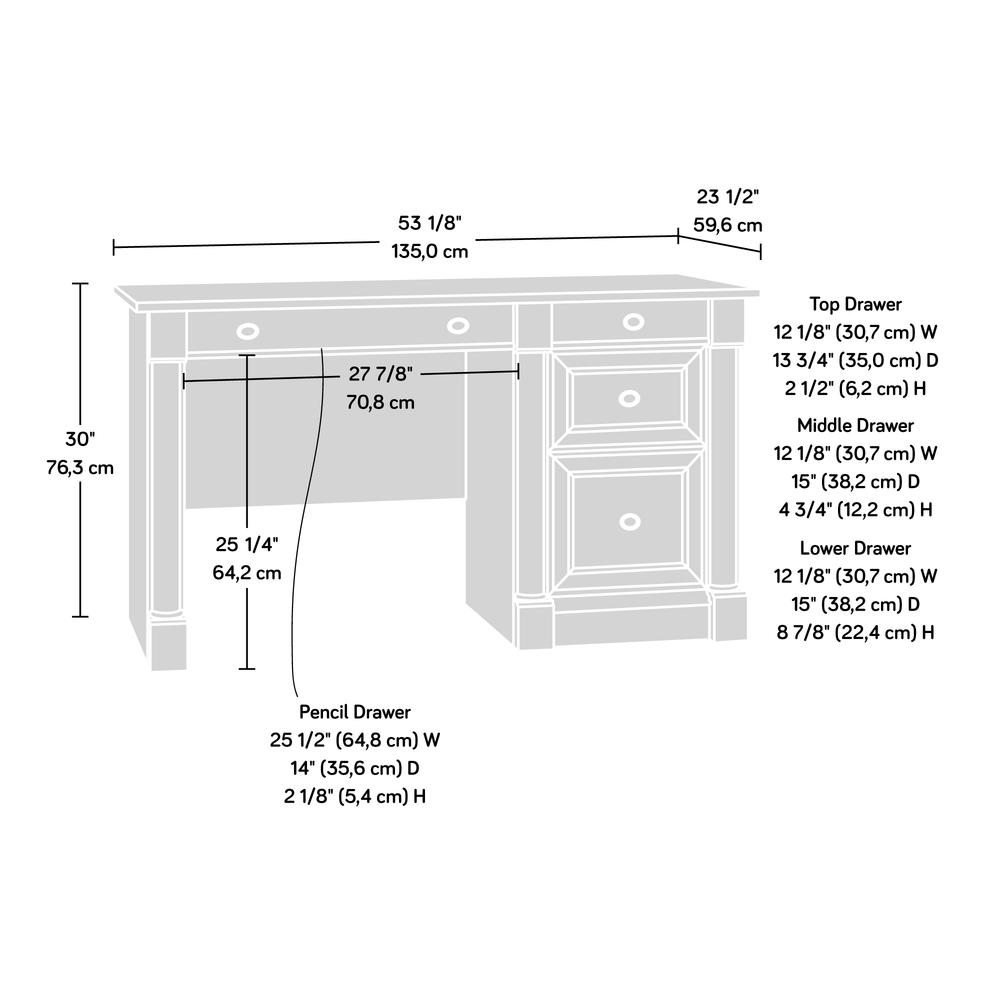 Palladia Computer Desk, Select Cherry finish