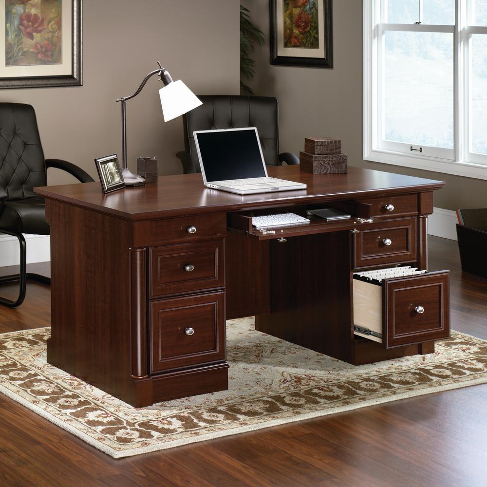 Palladia Executive Desk, Select Cherry finish