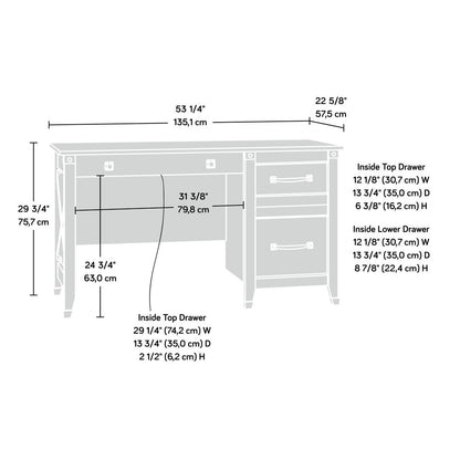 Carson Forge Desk, Washington Cherry finish