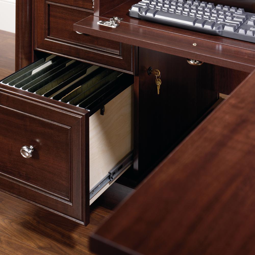 Palladia L Desk, Select Cherry finish