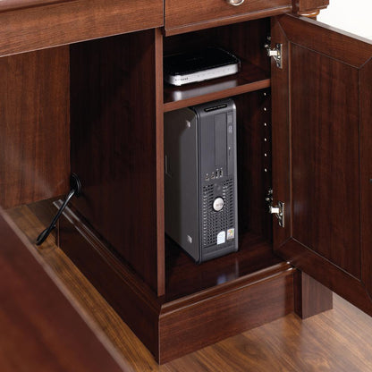 Palladia L Desk, Select Cherry finish
