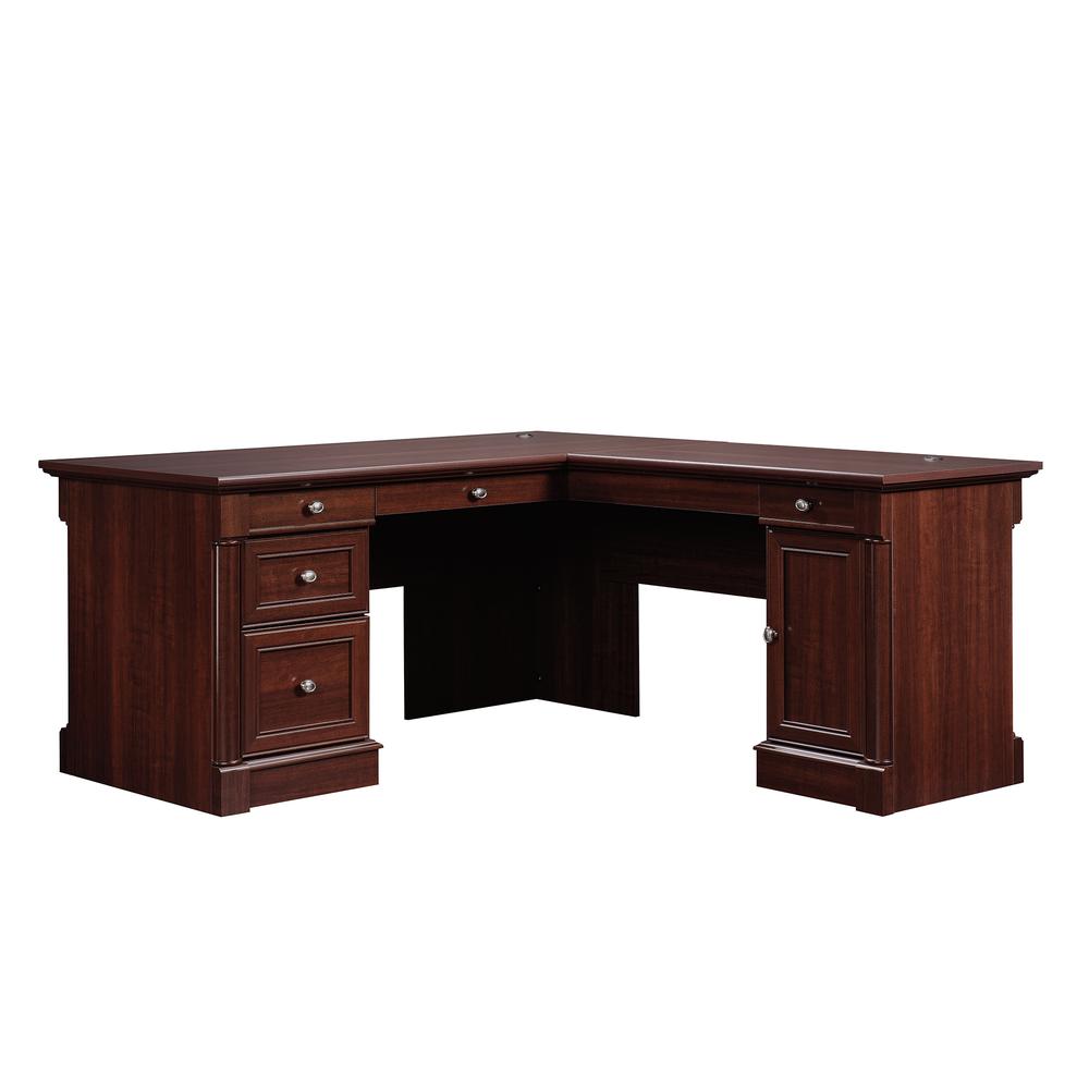 Palladia L Desk, Select Cherry finish